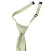 Pre Tied Sage Green Silk Boys Tie and Pocket Square Set Age 4-7