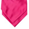 Plain Cerise Pink Satin Men's Cravat Tie