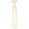 Pre Tied Ivory Floral Boys Tie Age 4-7