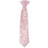 Pre Tied Dusty Pink Floral Boys Tie Age 4-7