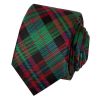 Green and Red Tartan Silk Skinny Boys Tie