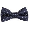 Pre Tied Navy Polka Dot Boys Bow Tie Age 18 Months -3 Years