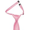 Pre Tied Blush Pink Twill Silk Boys Tie and Pocket Square Set Age 4-7