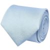 Plain Light Blue Silk Classic Men's Tie and Pocket Square Set