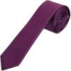 Plain Plum Satin Skinny Boys Tie