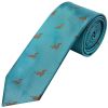Slim Turquoise Dachshund Men's Tie