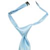 Pre Tied Sky Blue Satin Boys Tie Age 4-7