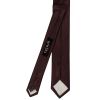 Burgundy Silk Twill Skinny Mens Tie