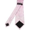 Light Dusty Pink Paisley Classic Men's Tie and Pocket Square Set