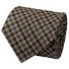 Mens Blue Gingham Classic Tie