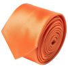 Burnt Orange Satin Skinny Men's Tie