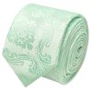 Mint Green Paisley Skinny Boys Tie