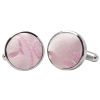 Light Dusty Pink Floral Cufflinks