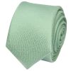 Plain Sea Grass Silk Skinny Boys Tie