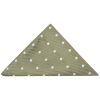 Khaki Green Large White Spot Pocket Square