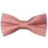 Pre Tied Rose Gold Satin Boys Bow Tie Age 4-7
