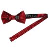 Handmade Red And White Polka Dot Mens Bow Tie