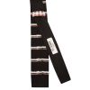 Black Stripe Knitted Skinny Men's Tie