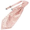 Rose Gold Floral Men's Cravat Tie and Pocket Square Set