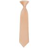 Pre Tied Nude Satin Boys Tie and Pocket Square Set Age 4-7
