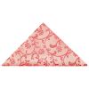 Coral Pink Floral Pocket Square