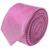 Hot Pink Textured Skinny Tie 