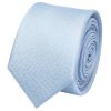 Plain Light Blue Silk Skinny Boys Tie