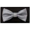 Silver Diamond Neat Mens Bow Tie