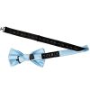 Plain Sky Blue Handmade Mens Bow Tie