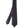 Plain Navy Blue Satin Skinny Boys Tie