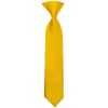 Pre Tied Bright Yellow Satin Boys Tie Age 4-7