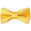 Pre Tied Yellow Gold Boys Bow Tie Age 18 Months-3 Years
