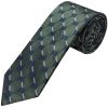 Slim Olive Check Plaid Men's Tie