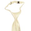 Pre Tied Ivory Satin Boys Tie Age 4-7
