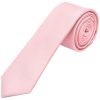 Plain Blush Pink Silk Skinny Boys Tie