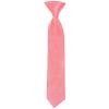 Pre Tied Light Coral Pink Satin Boys Tie Age 4-7