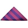 Purple and Pink Striped Pocket Square