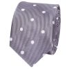 Mauve Large White Spot Skinny Men's Tie