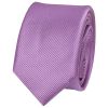 Lilac Silk Twill Skinny Mens Tie