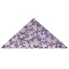 Purple Floral Classic Men's Tie and Pocket Square Set