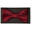Plain Maroon Handmade Mens Bow Tie