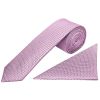 Lavender Textured Skinny Tie and Pocket Square