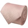 Plain Rose Gold Textured Silk Classic Men's Tie