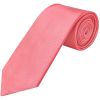 Plain Light Coral Pink Satin Classic Men's Tie