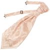Light Peach Paisley Men's Cravat Tie and Pocket Square Set