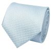Sky Blue Textured Classic Tie and Pocket Square Set