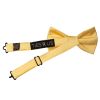 Pre Tied Gold Satin Boys Bow Tie Age 8-11