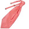 Plain Light Coral Pink Satin Men's Cravat Tie