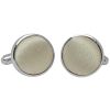 Plain Dusty Sage Satin Cufflinks