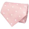 Pink Large White Spot Classic Men's Tie
